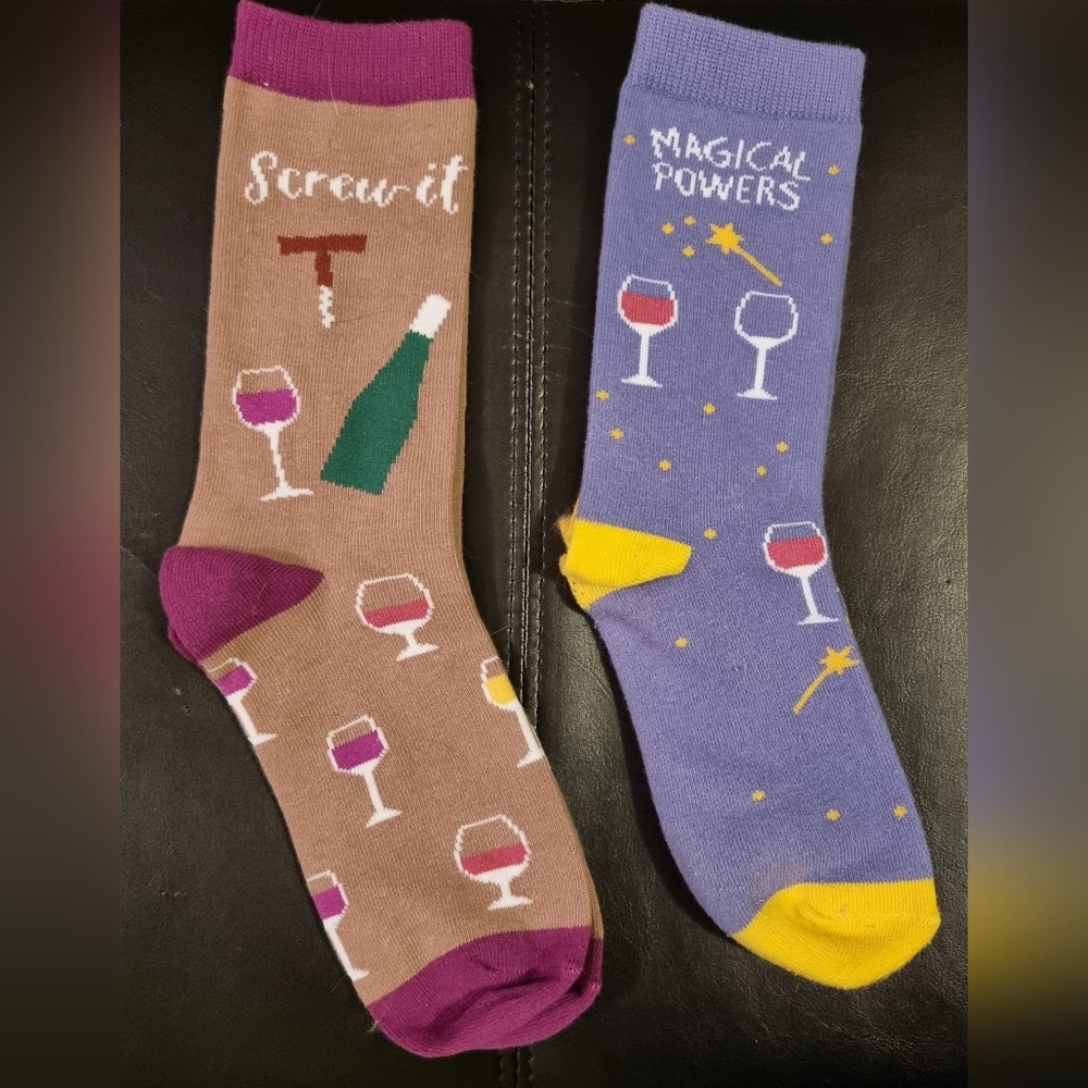 2 pair nwot wine socks